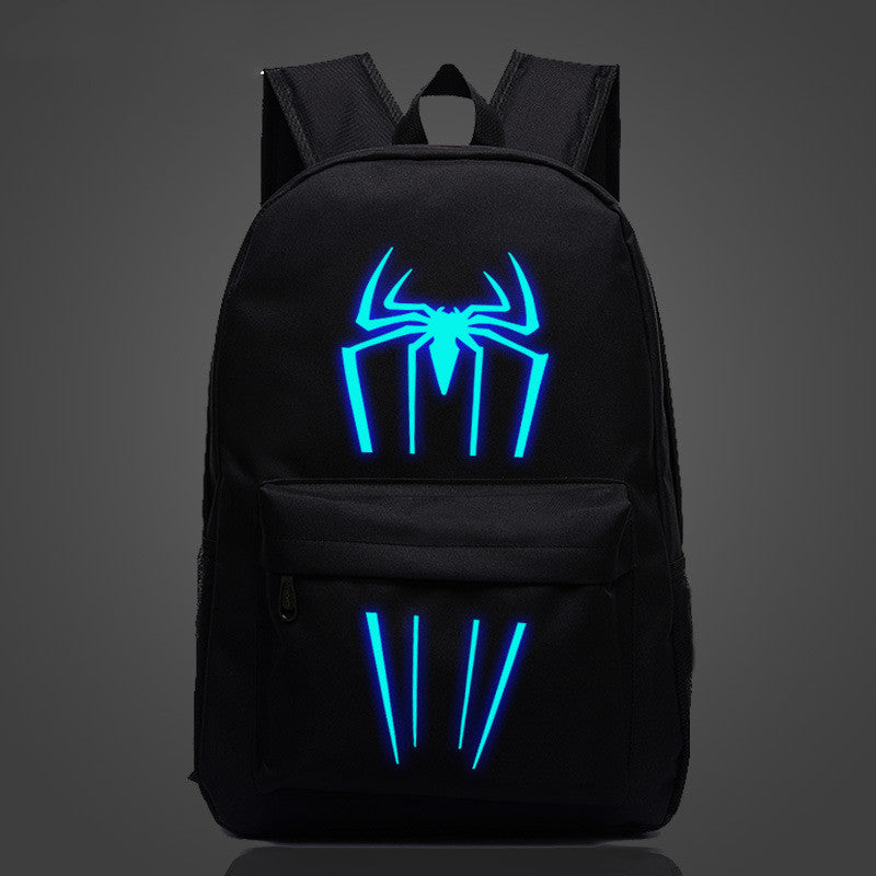 Spider-Man Glow-in-the-Dark Backpack for Students