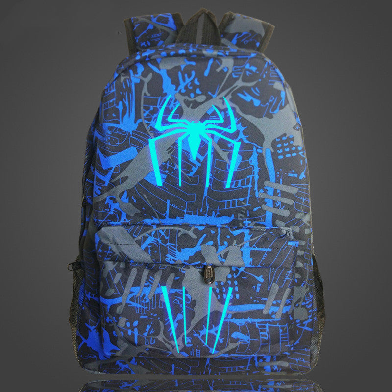 Spider-Man Glow-in-the-Dark Backpack for Students