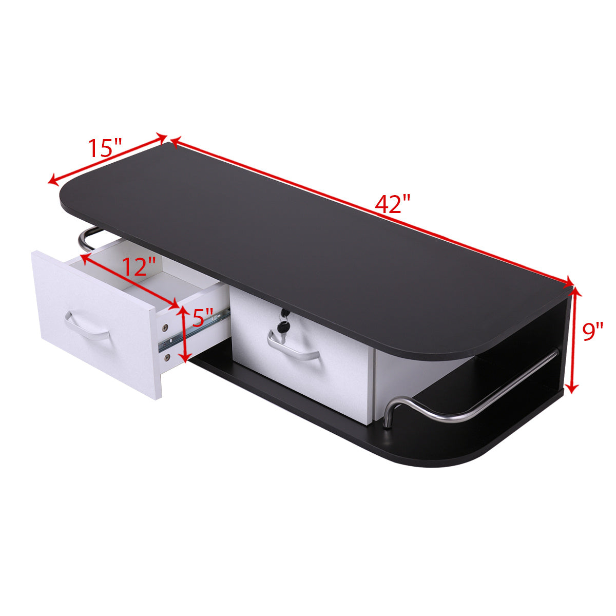 Particleboard Wall-mounted Barber Table