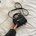 Solid Color Biker Shoulder Bag for Women