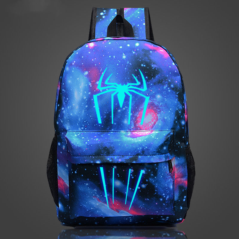 Spider-Man Glow-in-the-Dark Backpack for Students