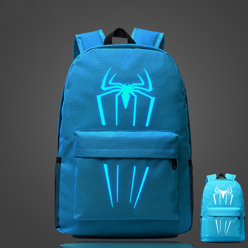 Spider-Man Glow-in-the-Dark Backpack for Students