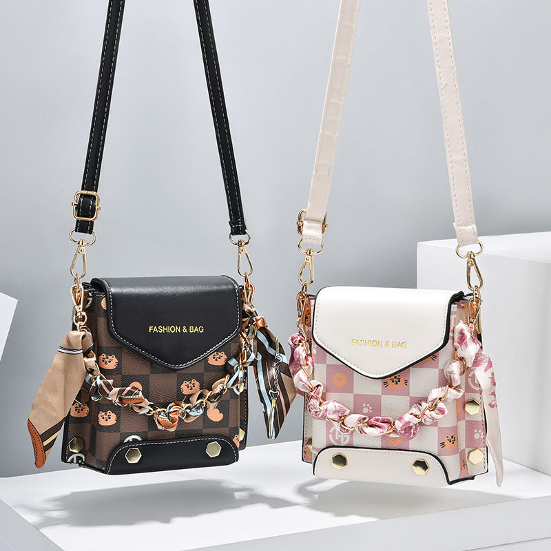 Trendy Women's Single Shoulder Messenger Bag for Phones