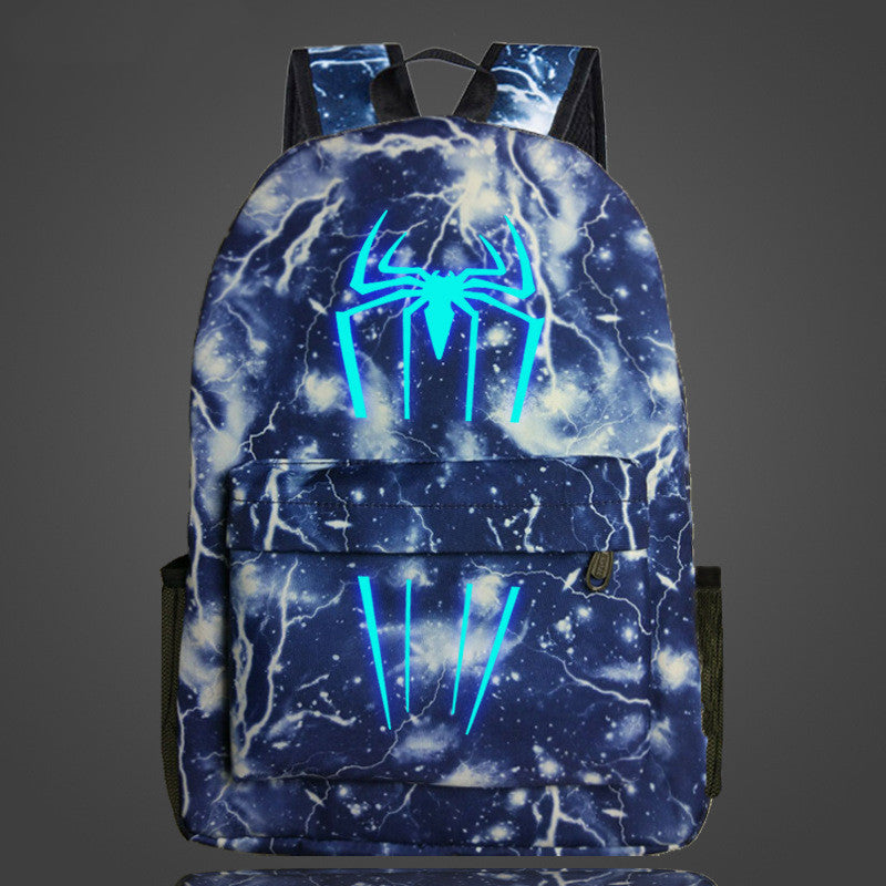 Spider-Man Glow-in-the-Dark Backpack for Students