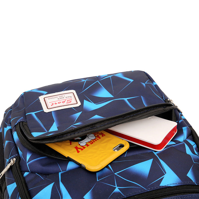 Water-Resistant 900D Floral Backpack Set (3 Pieces)