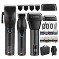 EHJYO Hair Clippers for Men Professional Professional Barber Clippers and Trimmer Set Electric Razor Foil Shavers for Men Cordless Clippers for Hair Cutting LCD Display/Travel Case Gifts for Men