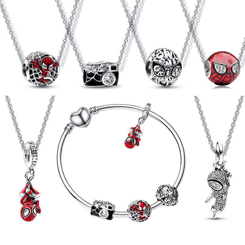 Winter Spider-Man Series DIY Necklace and Bracelet Beads