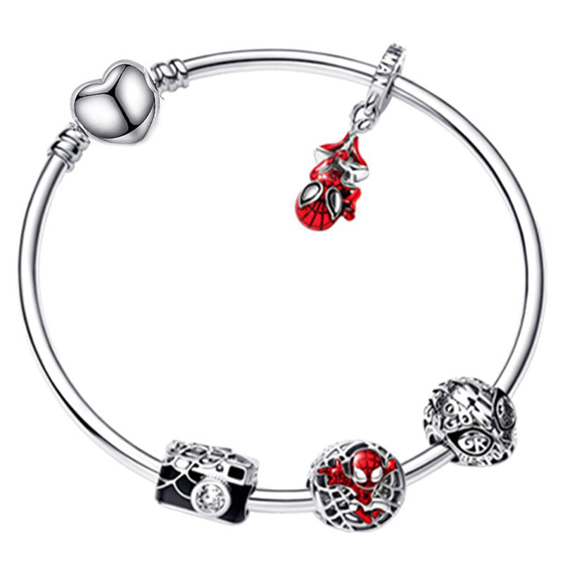 Winter Spider-Man Series DIY Necklace and Bracelet Beads