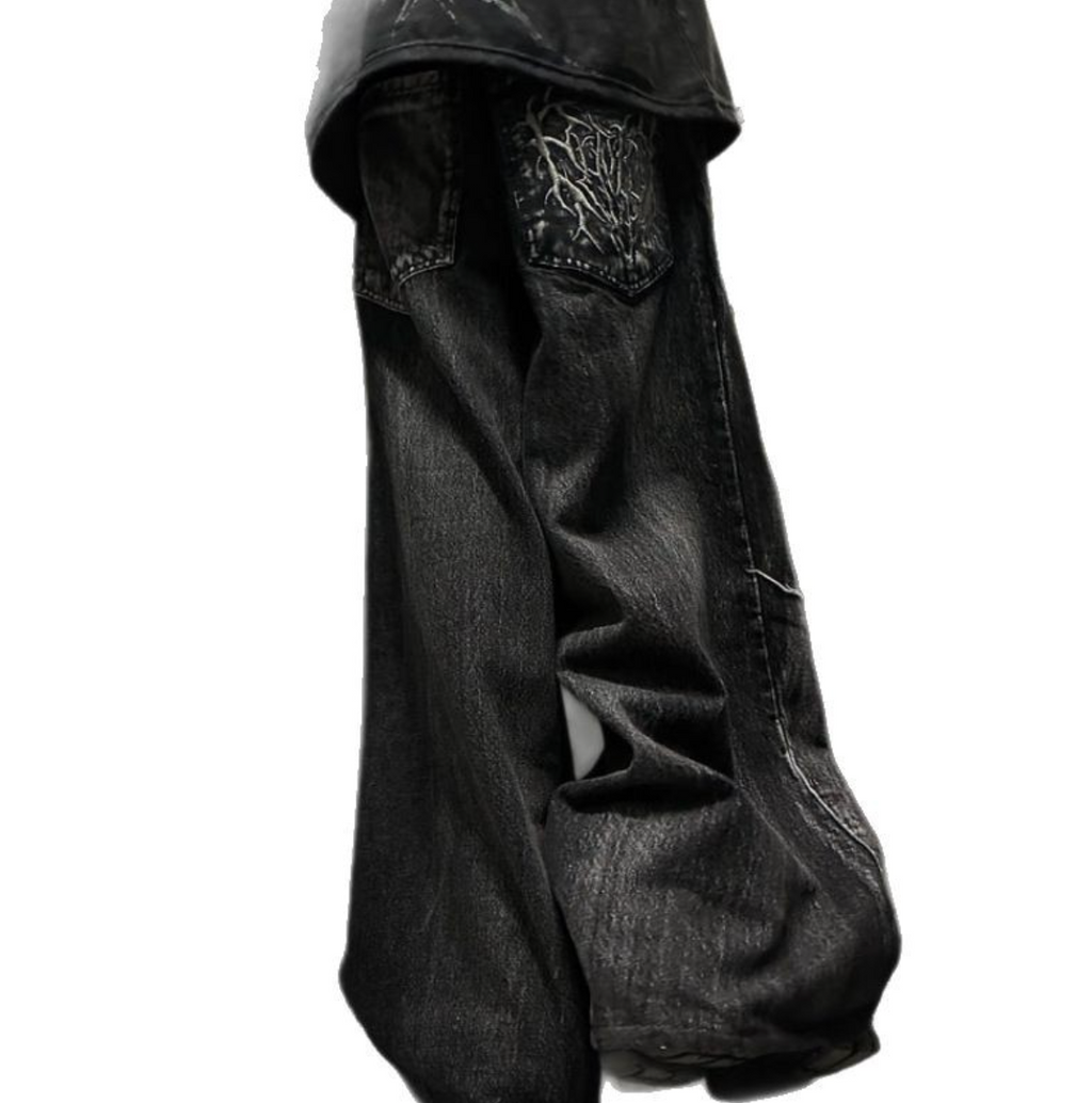 High Street Spider Embroidered Jeans