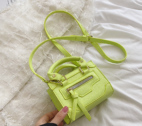Solid Color Biker Shoulder Bag for Women