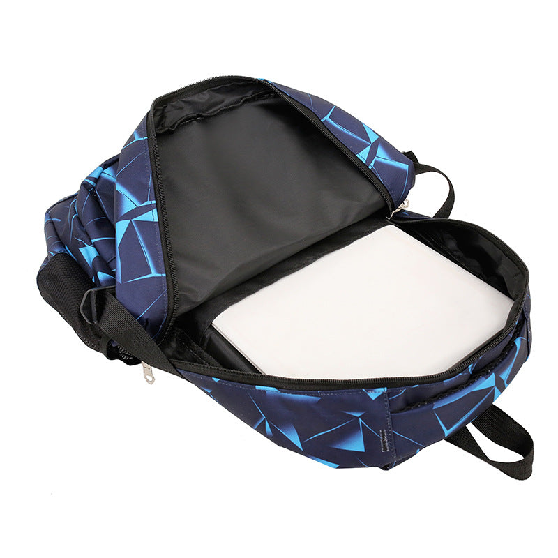Water-Resistant 900D Floral Backpack Set (3 Pieces)