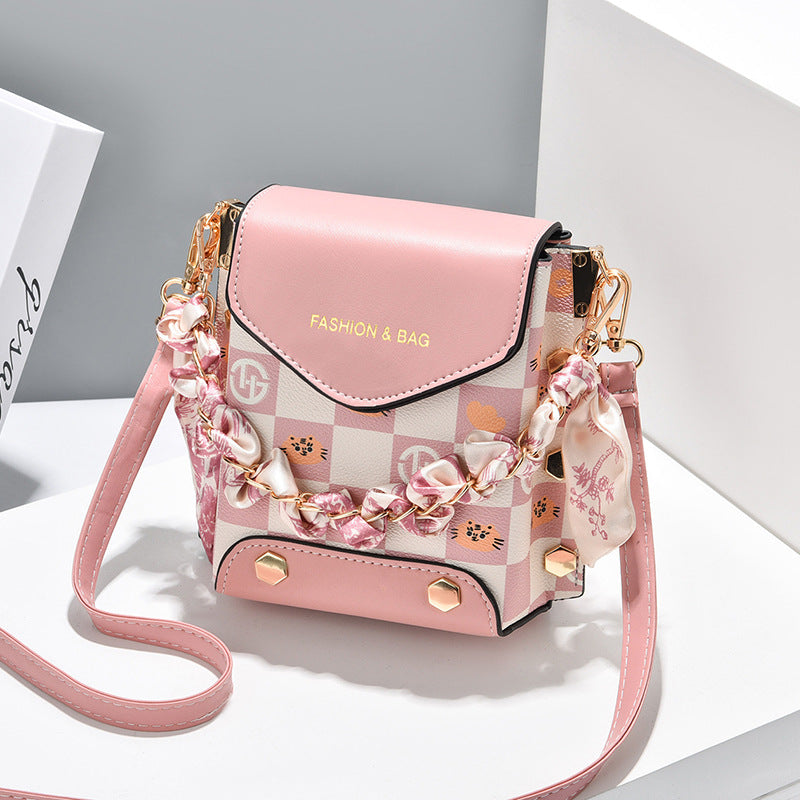 Trendy Women's Single Shoulder Messenger Bag for Phones